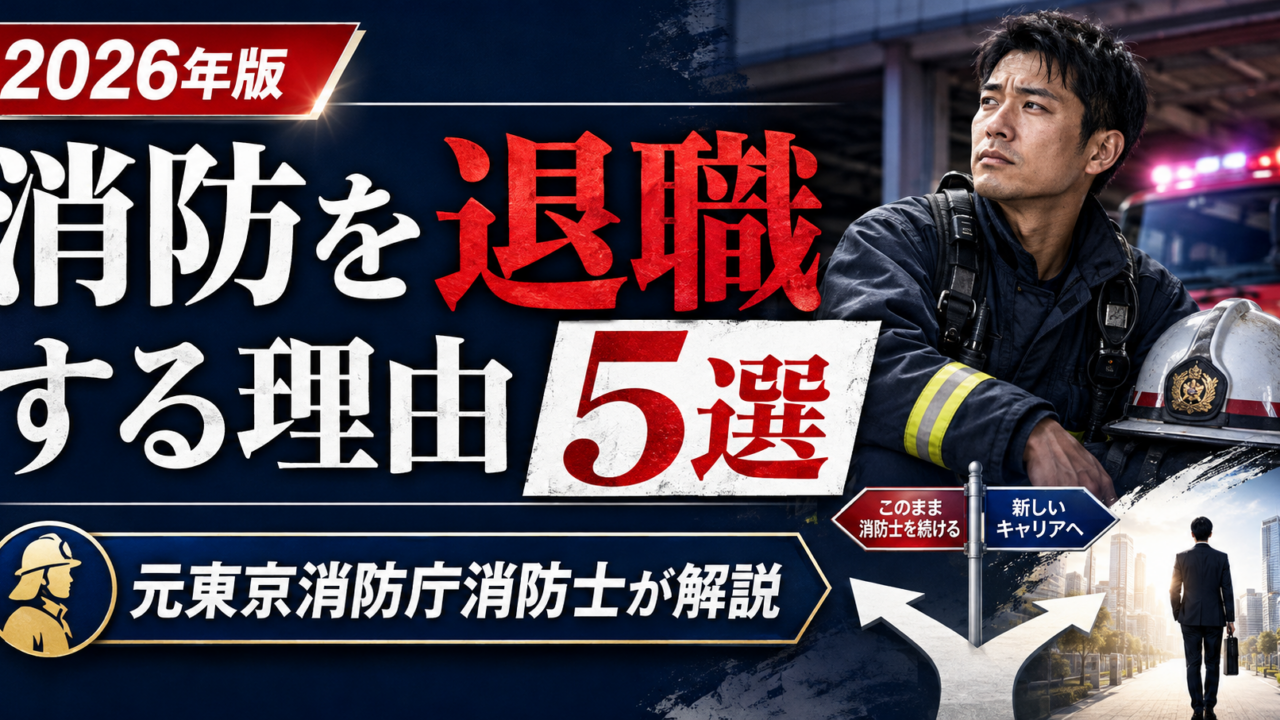 消防を退職する理由５選（元消防士監修）