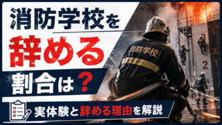 消防学校を辞める人の割合は？元消防士が実体験と辞める理由を解説