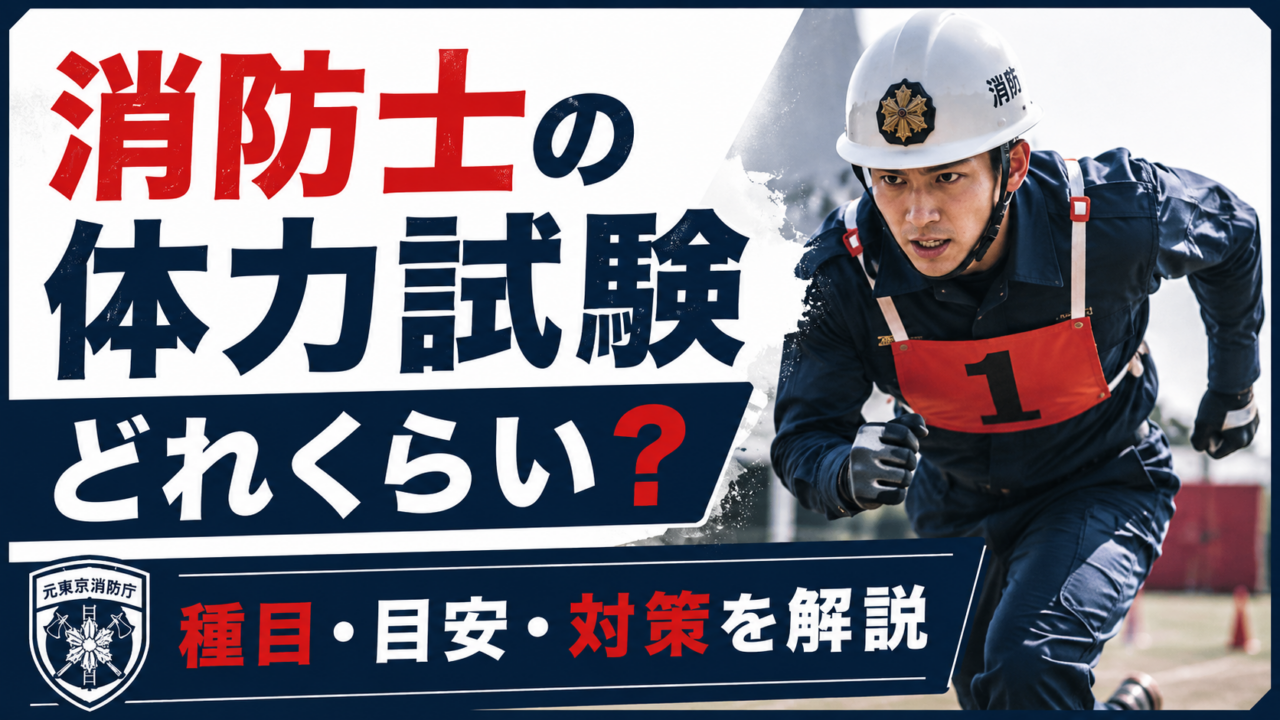 消防士の体力試験はどれくらい？種目・目安・対策を元東京消防庁消防士が解説