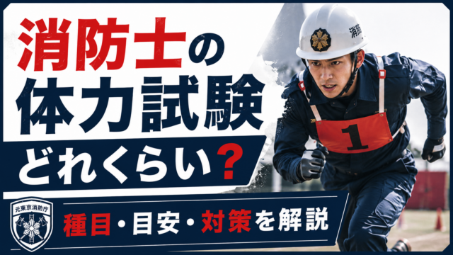消防士の体力試験はどれくらい？種目・目安・対策を元東京消防庁消防士が解説
