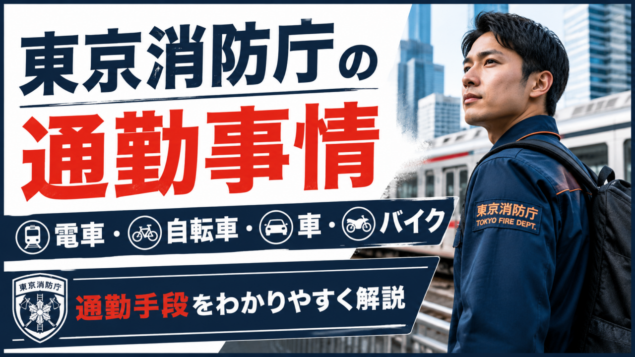 東京消防庁の通勤事情は？電車・自転車・車・バイクについて元消防士が解説