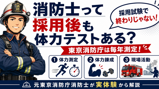 消防士になった後も体力テストがあるのか東京消防庁の体力測定と消防学校での実体験を元消防士が解説