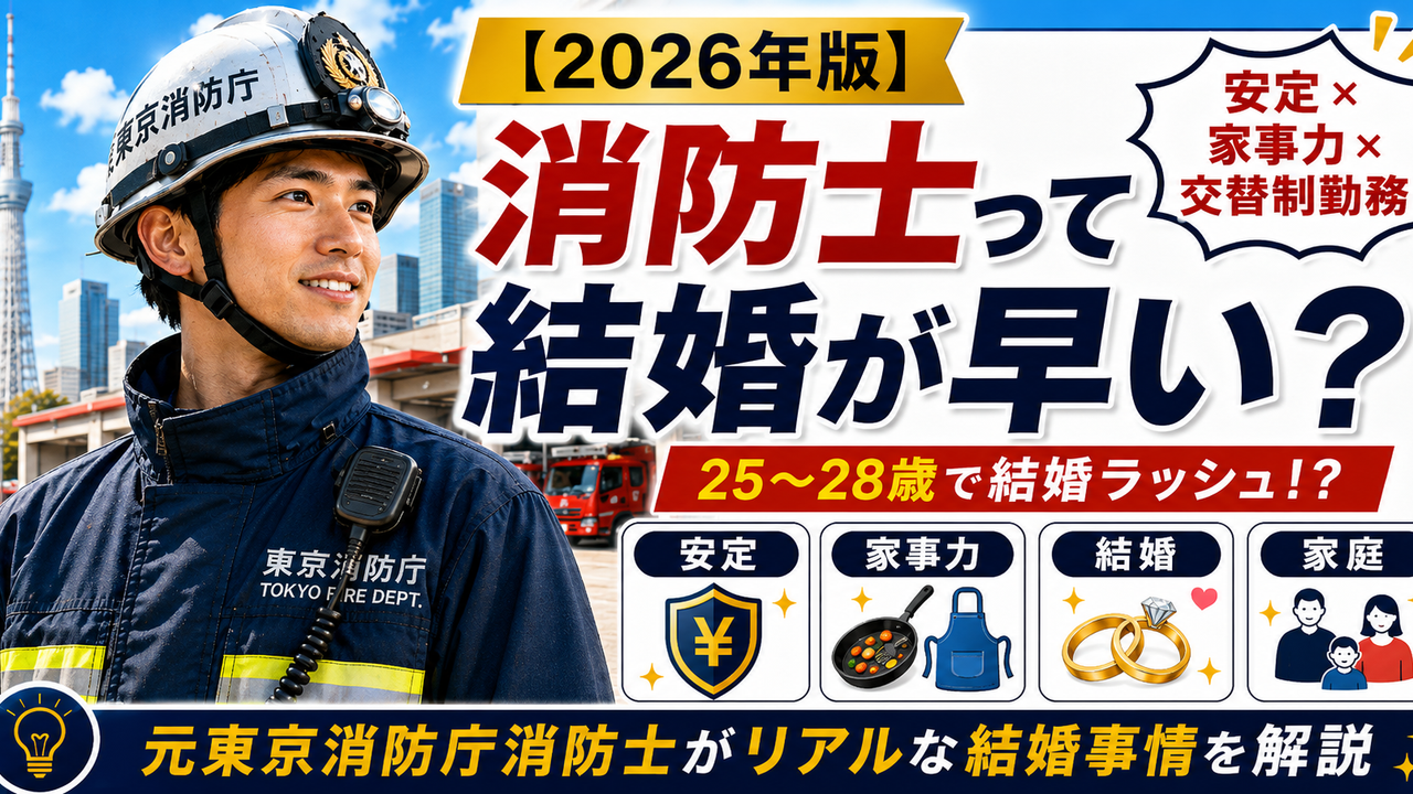 消防士は結婚が早い