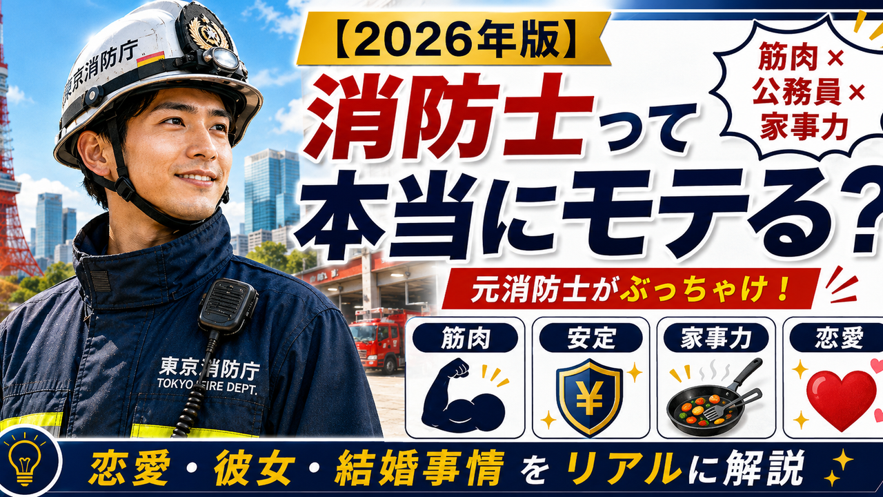 消防士はモテる？元東京消防庁消防士が恋愛事情をぶっちゃけ