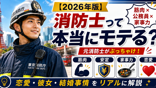 消防士はモテる？元東京消防庁消防士が恋愛事情をぶっちゃけ