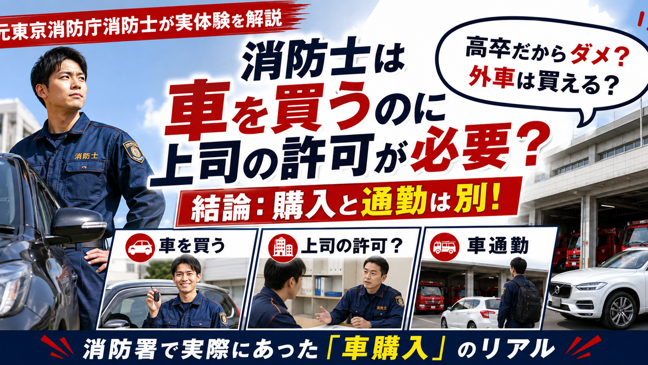 消防士が車を購入するとき上司の許可が必要なのか東京消防庁での実体験と車通勤の届出との違いを解説